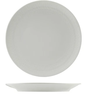 Neville Genware Incise Porcelain Solara Coupe Plate 28cm (28 x 2.65cm (Dia x H)