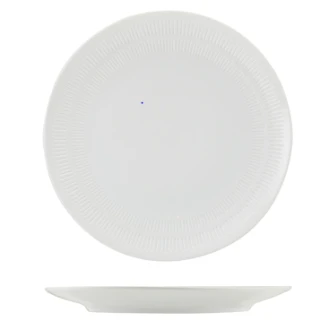 Neville Genware Incise Porcelain Solara Coupe Plate 23cm(23 x 2.3cm (Dia x H))