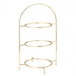 Utopia Gold 3 Tier Plate Stand 16.5" (42cm)
