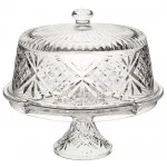 Utopia Vintage Cake Dome & Stand, 12" (30cm)