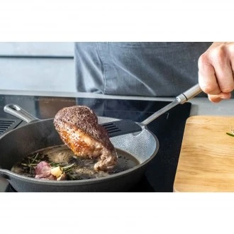 Kitchen Craft Professional Stainless Steel Non-stick Oval Handled Slotted Turner