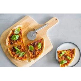 Kitchen Craft Oval Handled Professional Stainless Steel Pizza Cutter