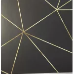 Ruby Ashley Midnight Blank Greeting Card - Blue and Gold Designs Geometric	