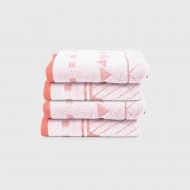 Ariika Empire Face Towel (Set of 4), Rose  ( 100% Giza Egyptian Cotton)