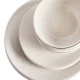 Dunlem Embossed Hearts Dinner Set - White