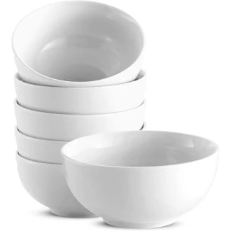 Dunelm Classic White Ceramic Cereal/Soup Bowl