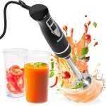 Duronic Electric Hand Blender, 350W Power, Dual Stainless Steel Blades, 40cm Handheld Immersion Stick, Lightweight Design, 600ml capacity Cups/Beakers, for Baby Food, Smoothies