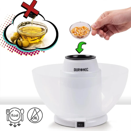 Duronic Popcorn Machine Popcorn Maker Machine, Healthy Hot Air Pop Corn Popper Home Snacks - 1 Year Warranty, POP50WE Shop quality Duronic Popcorn Machine Popcorn Maker Machine, Healthy Hot Air Pop Corn Popper Home Snacks - 1 Year Warranty in Kenya from vituzote.com Shop in-store or online and get countrywide delivery!