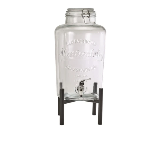 Neville GenWare Glass Drink Dispenser, 7.6 Liters 