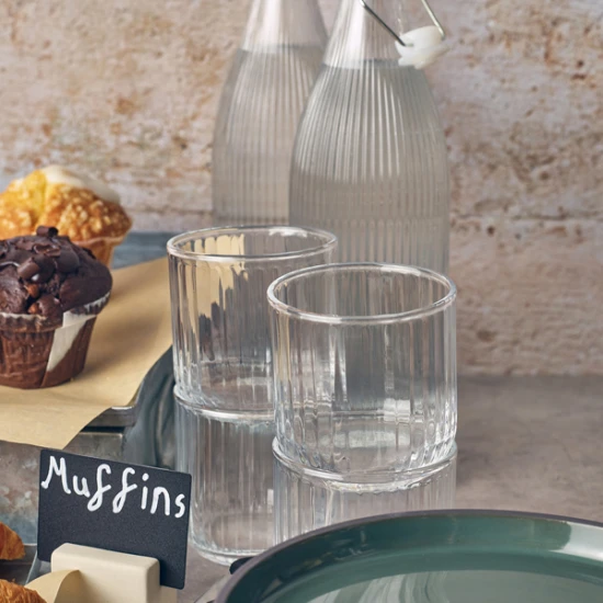 Neville GenWare Glass Striped Swing Bottle 1L/ 35oz 350 x 85mm (H x Dia)