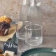 Neville GenWare Glass Striped Swing Bottle 1L/ 35oz 350 x 85mm (H x Dia)