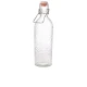 Neville GenWare Glass Hammered Swing Bottle, 1 Liter