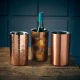 Neville GenWare Hammered Copper Plated Wine Cooler 12 x 20cm (Dia x H)