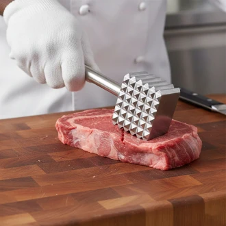 Neville Genware Heavy Duty Aluminium Meat Tenderiser 24cm / 550G