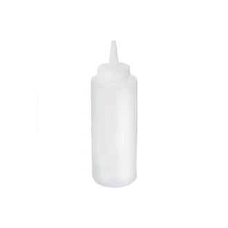 Neville Genware Squeeze Bottle Wide Neck Clear 16oz/ 470ml 