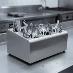 Neville Genware Gw Stainless Steel Holder Complete With 6 Cutlery Cylinders