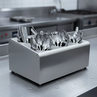 Neville Genware Gw Stainless Steel Holder Complete With 6 Cutlery Cylinders