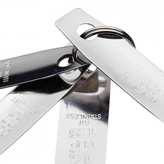 Kitchen Craft Stainless Steel 4 Piece Measuring Cup Set