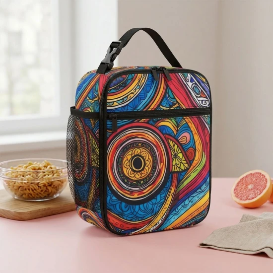 VZ Tie & Dye Colourful Insulated Lunch Bag