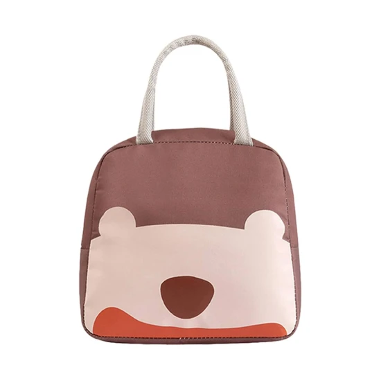 VZ  Lunch Box Insulated Lunch Box Bag - Brown