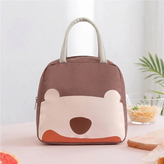 VZ  Lunch Box Insulated Lunch Box Bag - Brown