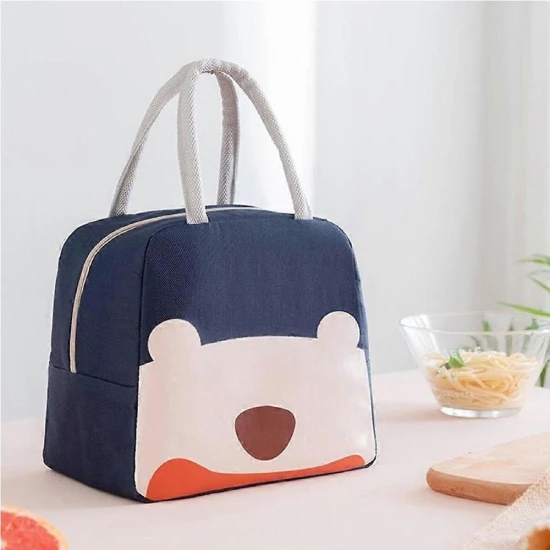 VZ  Lunch Box Insulated Lunch Box Bag - Navy Blue