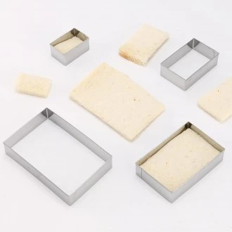 Kitchen Craft Cookie Cutter - Fluted Rectangle, 8cm