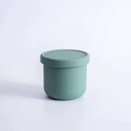 VZ-250ml Small Round Silicone Microwave Bowl – Food-Grade Leakproof Lunch Container for Office, School & Picnic (Green)