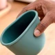 VZ-250ml Small Round Silicone Microwave Bowl – Food-Grade Leakproof Lunch Container for Office, School & Picnic (Green)