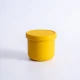 VZ-250ml Small Round Silicone Microwave Bowl – Food-Grade Leakproof Lunch Container for Office, School & Picnic (Yellow)
