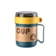 VZ Microwavable Soup Mug with Lid and Spoon, 500ML - Blue