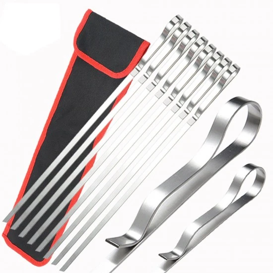 Shop quality VZ Flat Metal Kebab Grilling 6 Piece Skewers, Set Including 2 Barbecue Racks and a Storage Bag, 16.5" in Kenya from vituzote.com Shop in-store or online and get countrywide delivery!