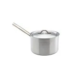 Neville Genware Aluminium Saucepan With Lid, 4 Litre