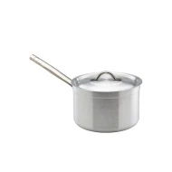 Neville Genware Aluminium Saucepan With Lid, 4 Litre