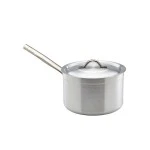 Neville Genware Aluminium Saucepan With Lid,  5.5 Litre