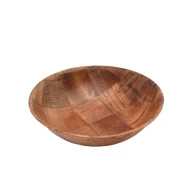 Neville Genware Woven Wood Bowls 8" Dia( 20.3 x 5cm)