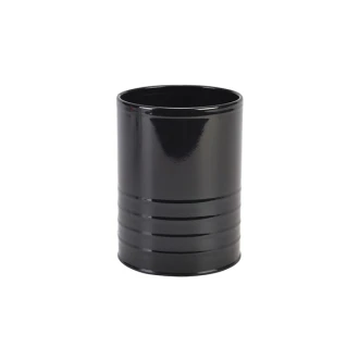 Neville Genware Galvanised Steel Can, Black