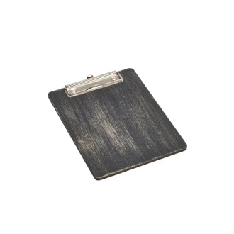 Neville Genware Black Wooden Menu Clipboard, A5