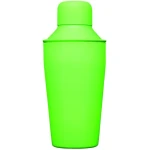 BarCraft Mini Cocktail Shaker, Stainless Steel, Neon Green, 300 ml