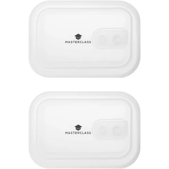 MasterClass All-in-One 2 Replacement Lids for Small 5ml, 75ml & 1ml Stainless Steel Containers, Airtight and Leakproof Silicone Seals