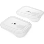 MasterClass All-in-One 2 Replacement Lids for Small 5ml, 75ml & 1ml Stainless Steel Containers, Airtight and Leakproof Silicone Seals