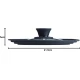 MasterClass 3in1 Lid, Saucepan Lid, Glass and Heat-Resistant Silicone, 16 cm/18 cm/20 cm, Black
