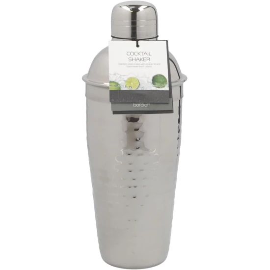 BarCraft Luxury Stainless Steel Cocktail Shaker, 700ml