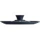 MasterClass 3in1 Lid, Saucepan Lid, Glass and Heat-Resistant Silicone, 16 cm/18 cm/20 cm, Black