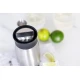 BarCraft Stainless Steel Flip Top Cocktail Shaker, 450ml, Black