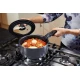 MasterClass 3in1 Lid, Saucepan Lid, Glass and Heat-Resistant Silicone, 16 cm/18 cm/20 cm, Black