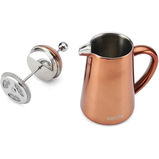 La Cafetière Havana Double-Walled Cafetiere, 3-Cup , Copper, 350ml