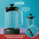 La Cafetière Zero 3 Cup/350ml, Green, Coffee No Mess French Press
