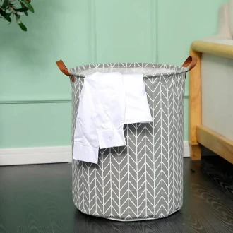 VZ Laundry Basket Foldable, Waterproof , Collapsible Laundry Hamper, 65L, Grey