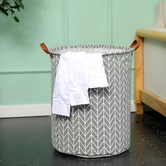 VZ Laundry Basket Foldable, Waterproof , Collapsible Laundry Hamper, 65L, Grey